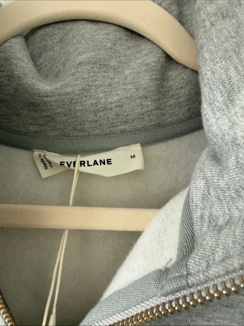 Everlane Gray Quarter-Zip Sweatshirt - Picture 2 of 5